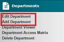 Add Edit Department