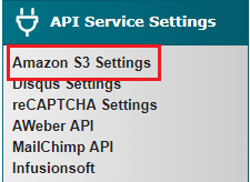 Amazon S3 Settings
