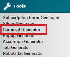 Carousel Generator