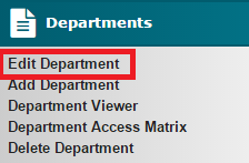 Edit Department