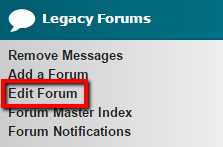 Edit Old Forum