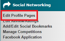 Edit Profile Pages