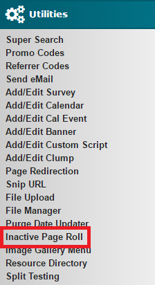 Inactive Page Roll