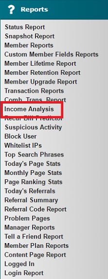 Income Analysis