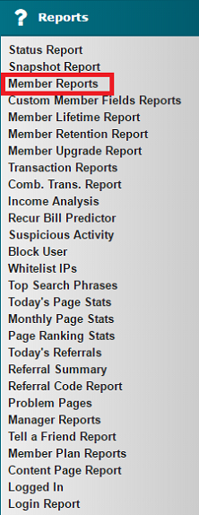 Member Reports