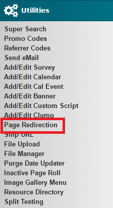 Page Redirection