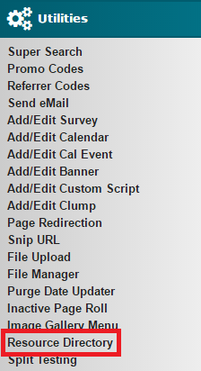 Resource Directory