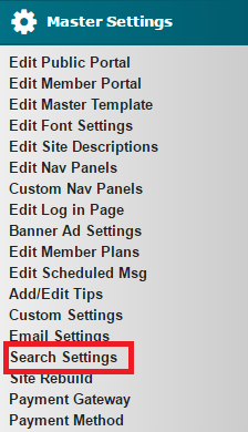 Search Settings